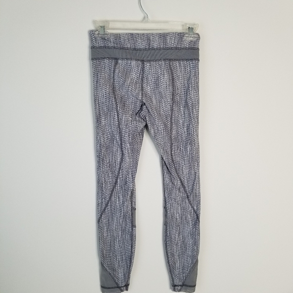 Lululemon Inspire Tight II Size 4 Mesh Arrow Jacquard Battleship Silver Spoon - Picture 4 of 16